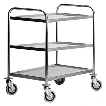 Chariot de service à 3 étages maintien en température 70°C