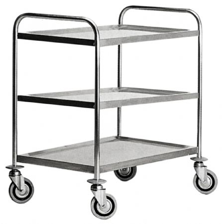Chariot Porte assiette Service chariot acier inoxydable 3 niveaux - Redfox - CR 103
