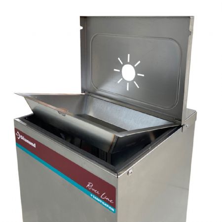 Fontaine à Eau réfrigérée à pédale, inox, débit 35 L/h, 400x385x1245 mm - Diamond Promo - CR-18S/35-P