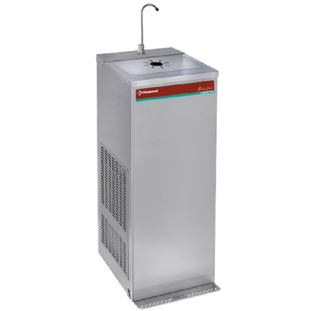 Fontaine à Eau réfrigérée à pédale, inox, débit 35 L/h, 400x385x1245 mm - Diamond Promo - CR-18S/35-P