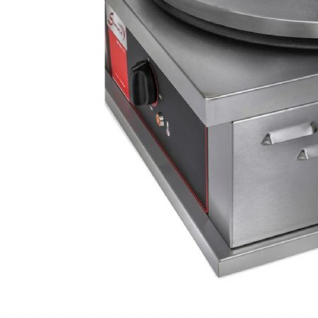 Crêpière professionnelle Monophasé 40 cm 2 plaques - Sofraca - CR2CE40