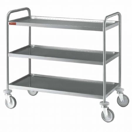 Chariot de Débarrassage 3 niveaux 1000x500x960 mm - Diamond Promo - CR3/100B