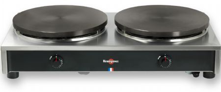 Crêpière professionnelle gaz double 2 x Ø 40 cm châssis carré Confort - Krampouz - CRCH8MA-KR Crêpière professionnelle gaz double 2 x Ø 40 cm châssis carré Confort - Krampouz - CRCH8MA-KR