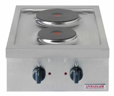 Réchaud électrique 2 plaques rondes à poser-  385x580x200 mm Réchaud électrique 2 plaques rondes à poser-  385x580x200 mm