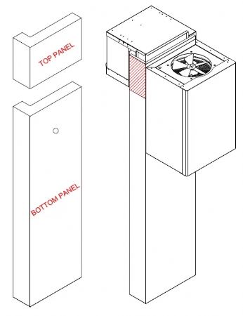 Chambre froide  monter avec groupe ngative - 3000x3000x2200 mm