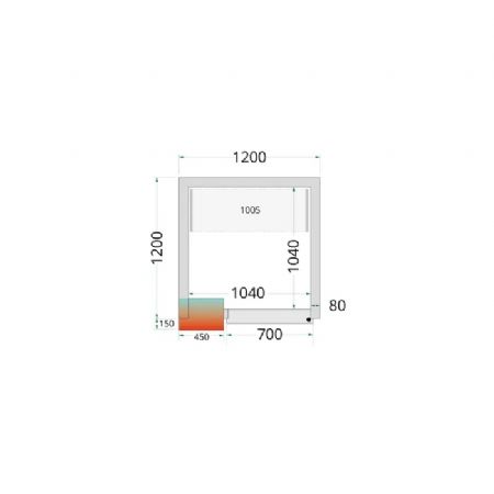 tagre rayonnage inox pour chambres froides CRPF1212 et CRPF1215