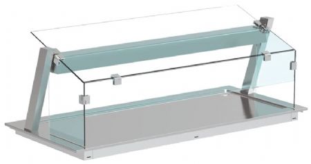 Vitre latérale de protection pour verre incliné - 400x290x6 mm