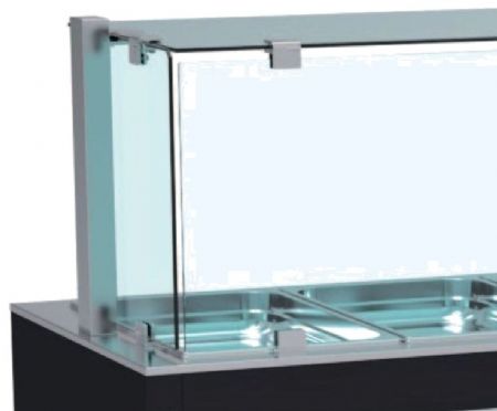 Vitre latérale de protection pour verre droit - 400x290x6 mm