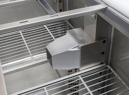 Saladette réfrigérée 3 portes pleines couvercle inox +0/+8°C - Coolhead - CRX 93A