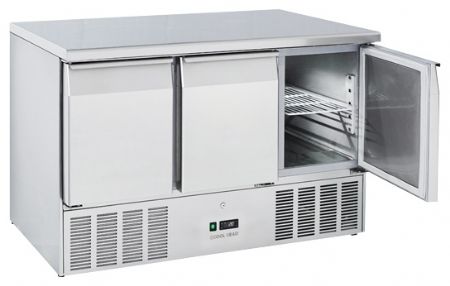 Saladette réfrigérée 3 portes pleines couvercle inox +0/+8°C - Coolhead - CRX 93A