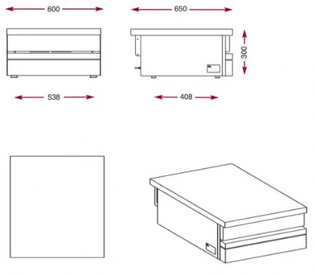 Plan de travail inox