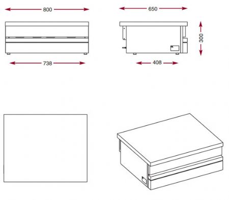 Plan de travail inox