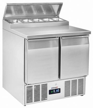 Saladette réfrigérée 2 portes 5 x GN 1/6 capacité 227 L - Casselin - CSA2P516 Saladette réfrigérée 2 portes 5 x GN 1/6 capacité 227 L - Casselin - CSA2P516