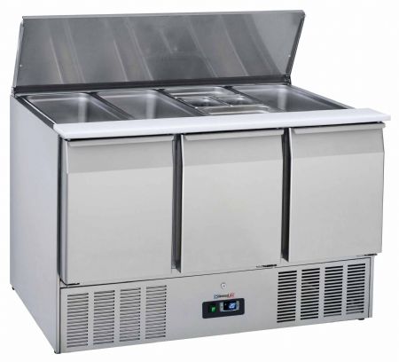 Saladette réfrigérée de préparation 3 portes 350 L - Casselin - CSAP3P Saladette réfrigérée de préparation 3 portes 350 L - Casselin - CSAP3P