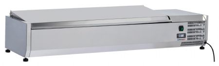 Saladette à Poser 6 x GN 1/3 avec couvercle - Casselin - CSAP613C