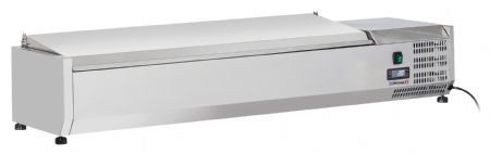 Saladette à Poser 6 x GN 1/4 avec couvercle - Casselin - CSAP614C