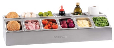 Support pour 12 bacs GN 1/6 - 2 rangs - Casselin - CSBG1216R