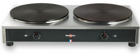 Crêpière professionnelle électrique double 2 x Ø 40 cm 50 à 300 °C châssis carré Standard - Krampouz - CSCA8AA-KR Crêpière professionnelle électrique double 2 x Ø 40 cm 50 à 300 °C châssis carré Standard - Krampouz - CSCA8AA-KR