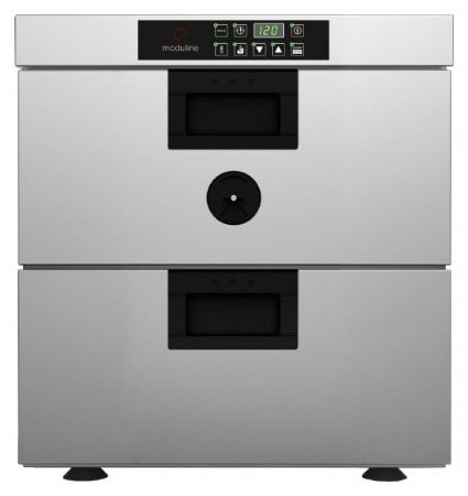 Four statique pour cuisson lente avec sonde à coeur - Introduction du plateau côté étroit - Série CSD - Moduline - CSD002E
