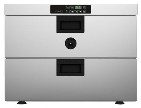 Four statique pour cuisson lente avec sonde à coeur - Introduction du plateau côté large - Série CSD - Moduline - CSD012E