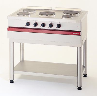 Cuisinière électrique 5 plaques rondes à poser - 1000x650x300 mm Cuisinière électrique 5 plaques rondes à poser - 1000x650x300 mm
