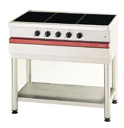 Cuisinire lecrique 5 plaques vitrocramiques  poser - 1000x650x300mm