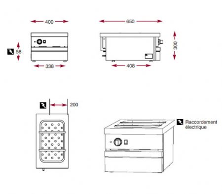 Bain-marie GN 1/1