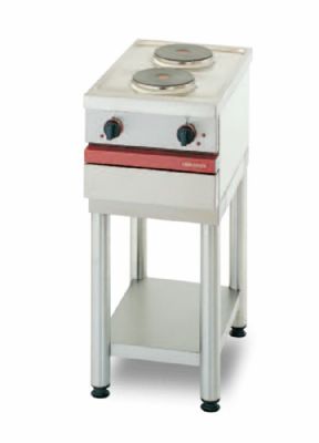 Cuisinière électrique 2 plaques rondes 2 kW chacunes à poser - 400x650x300 mm Cuisinière électrique 2 plaques rondes 2 kW chacunes à poser - 400x650x300 mm