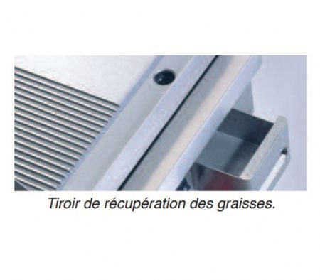 Gril chrome lisse électrique/plancha