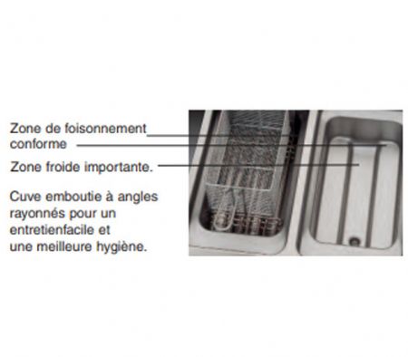Friteuse électrique 2 x 6 litres (2 x 4,5 kW)