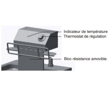 Friteuse électrique 2 x 8 litres (2 x 7,5 kW)