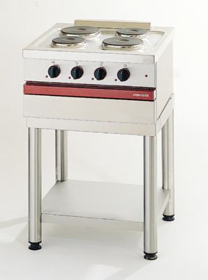 Cuisinière électrique 4 plaques rondes à poser - 600x650x300 mm Cuisinière électrique 4 plaques rondes à poser - 600x650x300 mm