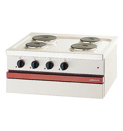 Cuisinière électrique 4 plaques rondes à poser - 700x650x300 mm Cuisinière électrique 4 plaques rondes à poser - 700x650x300 mm