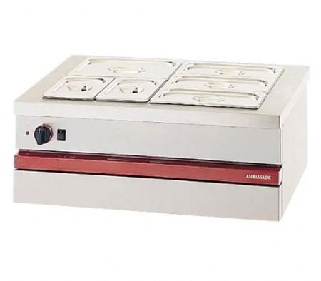 Bain marie électrique GN 2/1 à poser - 800x650x300 mm