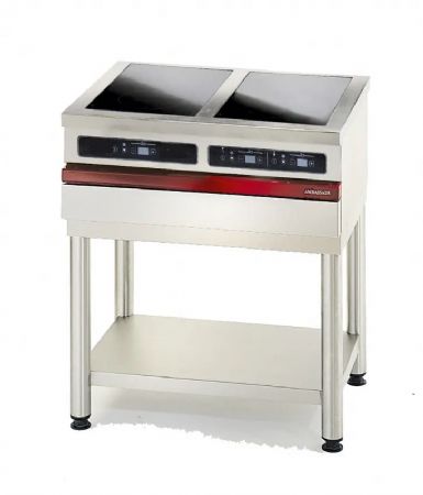 Cuisinire lectrique 3 plaques  induction  poser - 800x650x300mm