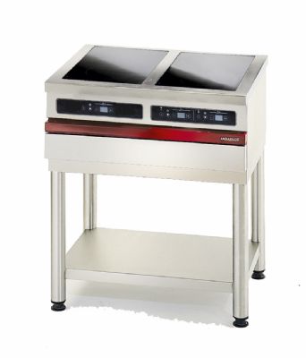 Cuisinire lectrique 3 plaques  induction  poser - 800x650x300mm