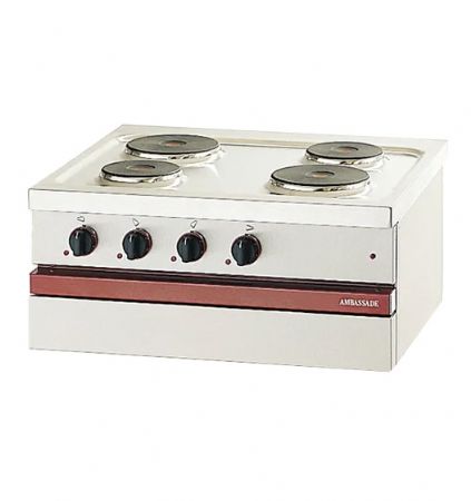 Cuisinière électrique 4 plaques rondes à poser - 800x650x300 mm Cuisinière électrique 4 plaques rondes à poser - 800x650x300 mm