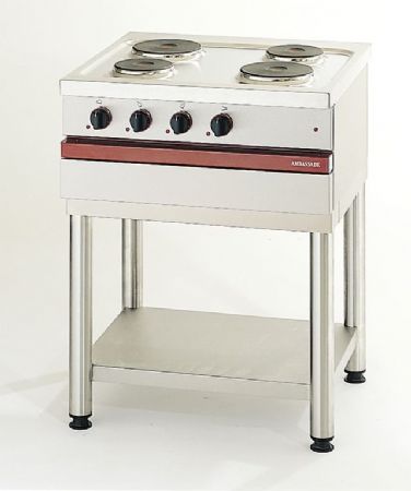 Cuisinire lectrique 4 plaques rondes  poser - 800x650x300 mm