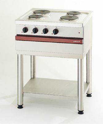 Cuisinière électrique 4 plaques rondes à poser - 800x650x300 mm Cuisinière électrique 4 plaques rondes à poser - 800x650x300 mm