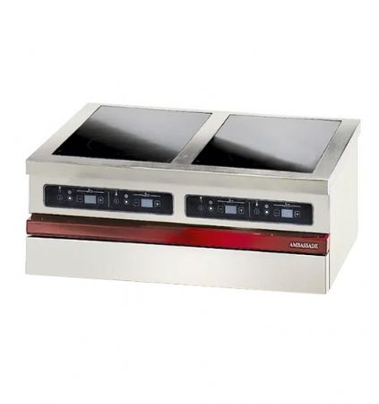 Cuisinière électrique 4 plaques à induction à poser - 800x650x300mm Cuisinière électrique 4 plaques à induction à poser - 800x650x300mm