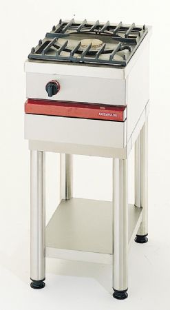 Cuisinire  gaz 1 bruleur vif 5 kW  poser -  400x650x300 mm