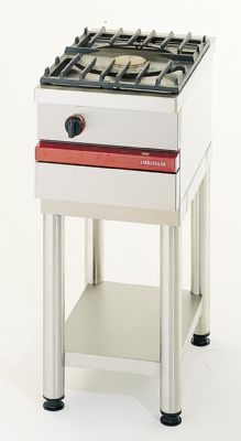 Cuisinière à gaz 1 bruleur vif 5 kW à poser -  400x650x300 mm Cuisinière à gaz 1 bruleur vif 5 kW à poser -  400x650x300 mm