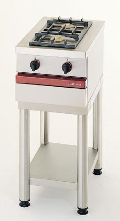 Cuisinire  gaz 2 bruleurs vifs  poser - 400x650x300 mm