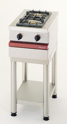 Cuisinière à gaz 2 bruleurs vifs à poser - 400x650x300 mm Cuisinière à gaz 2 bruleurs vifs à poser - 400x650x300 mm
