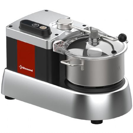 Cutter cuisine professionnel inox 4 L avec 1 vitesse - Diamond Promo - CSP/4-N