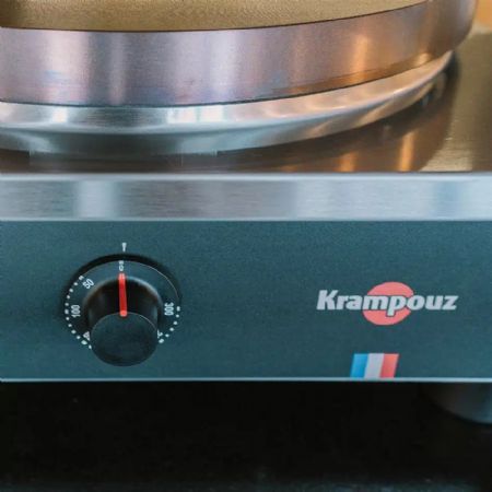 Crêpière professionnelle électrique Ø 35 cm 50 à 300 °C châssis carré Confort - Krampouz - CTCA3AA-KR