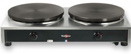 Crêpière professionnelle gaz double 2 x Ø 35 cm châssis carré Confort régulation thermostatique - Krampouz - CTCH7MA-KR Crêpière professionnelle gaz double 2 x Ø 35 cm châssis carré Confort régulation thermostatique - Krampouz - CTCH7MA-KR