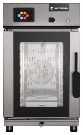 Four mixte professionnel Triphasé niveau Commande tactile Auto-nettoyant Grilles GN1/1 - Furnotel - CTDT107E