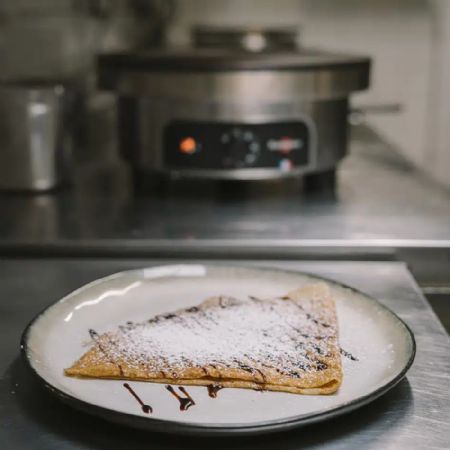 Crêpière professionnelle électrique Ø 40 cm 50 à 300 °C châssis rond Confort - Krampouz - CTRO4AA-KR