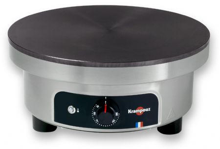 Crêpière professionnelle électrique Ø 40 cm 50 à 300 °C châssis rond Confort triphasée - Krampouz - CTRO4BC-KR